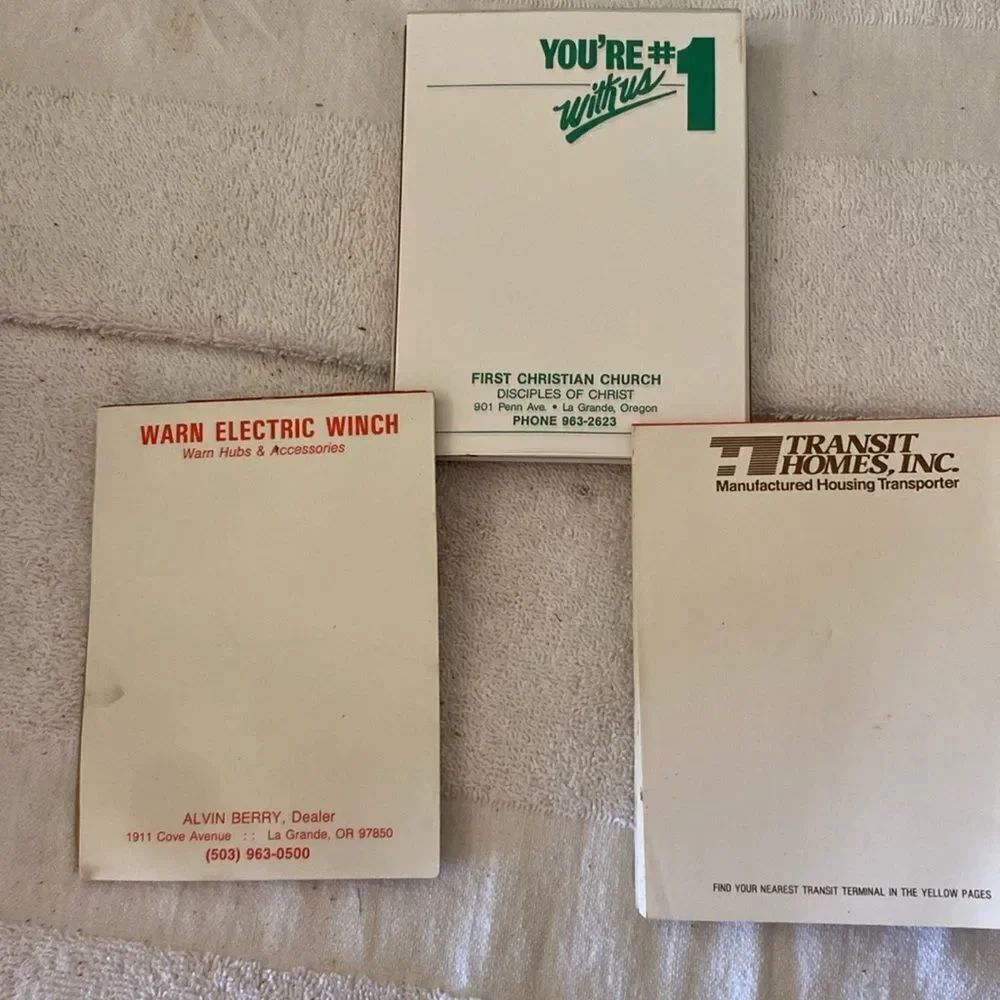Vintage Note Pads